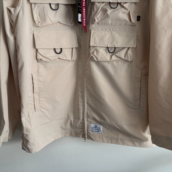 $280 BNWT Alpha Industries X Standard Cloth Nylon Cargo Shirt Jacket- L - XL - Picture 3 of 12